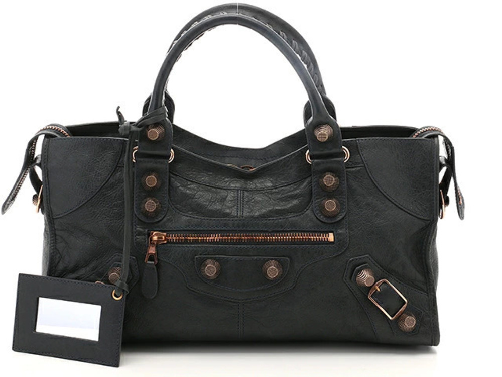 Balenciaga Shoulder Bag Giant Time Calf Charcoal Black Gray